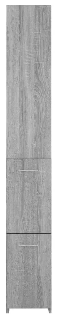 Armário WC 25x26,5x170 cm derivados de madeira sonoma cinzento