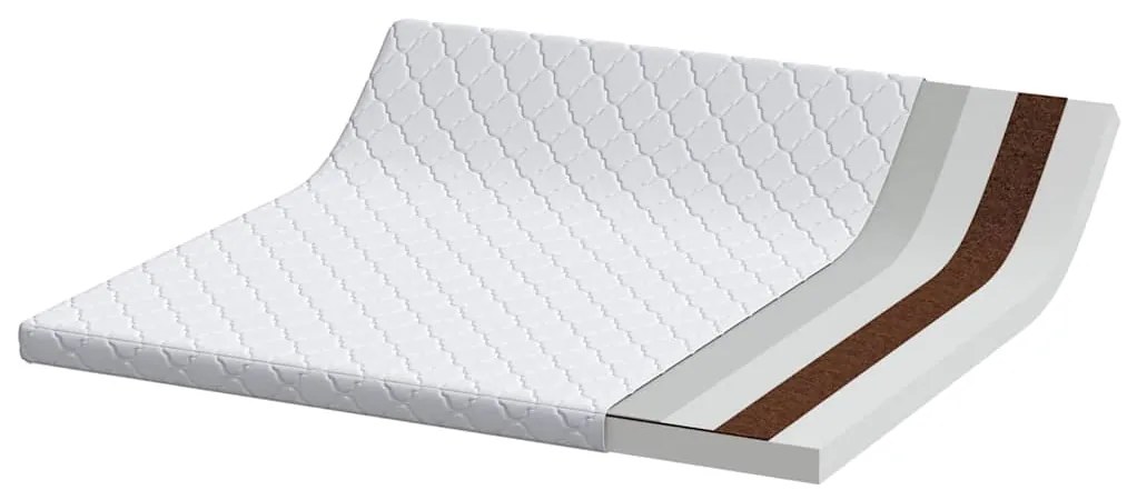 Colchões Branco 200 x 180 cm Tecido 100% poliéster