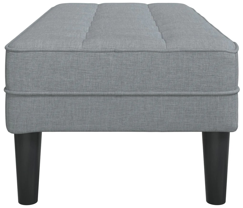 Banco vidaXL Cinza claro 113x57x39 cm Tecido