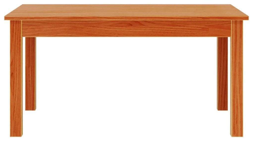 Mesa de centro 80x50x40 cm madeira pinho maciça castanho cera