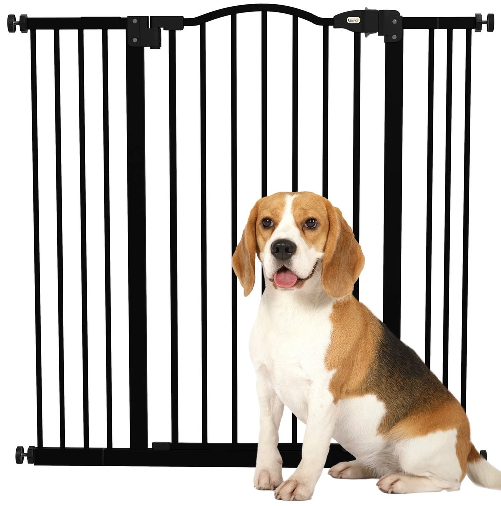 PawHut Barreira de Segurança para Cães Barreira com Largura Ajustável