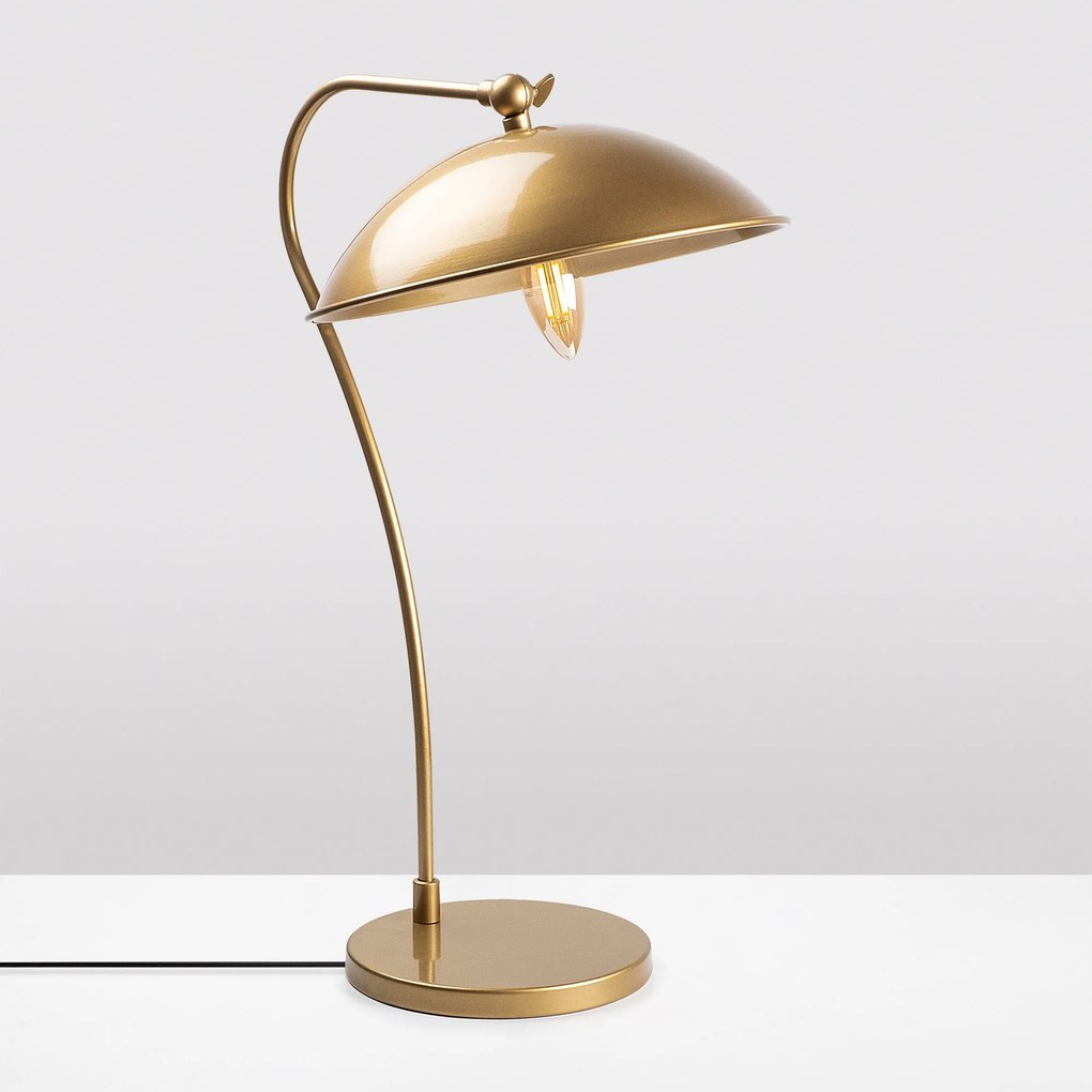Candeeiro de Mesa Epika – Dourado – 35 x 27 x 50 cm