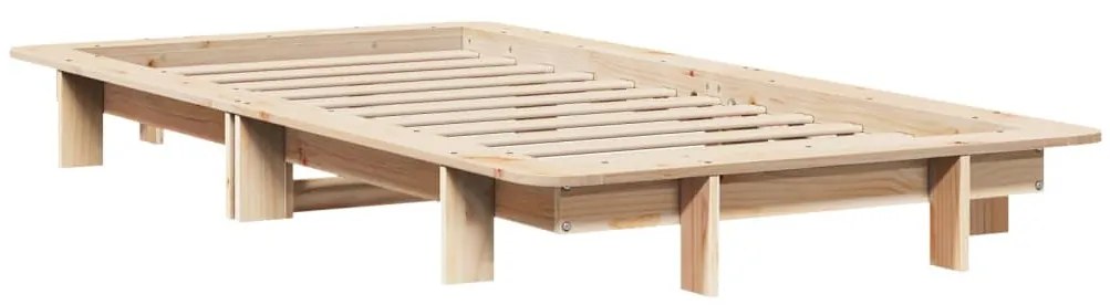 Cama sem colchão 75x190 cm madeira de pinho maciça