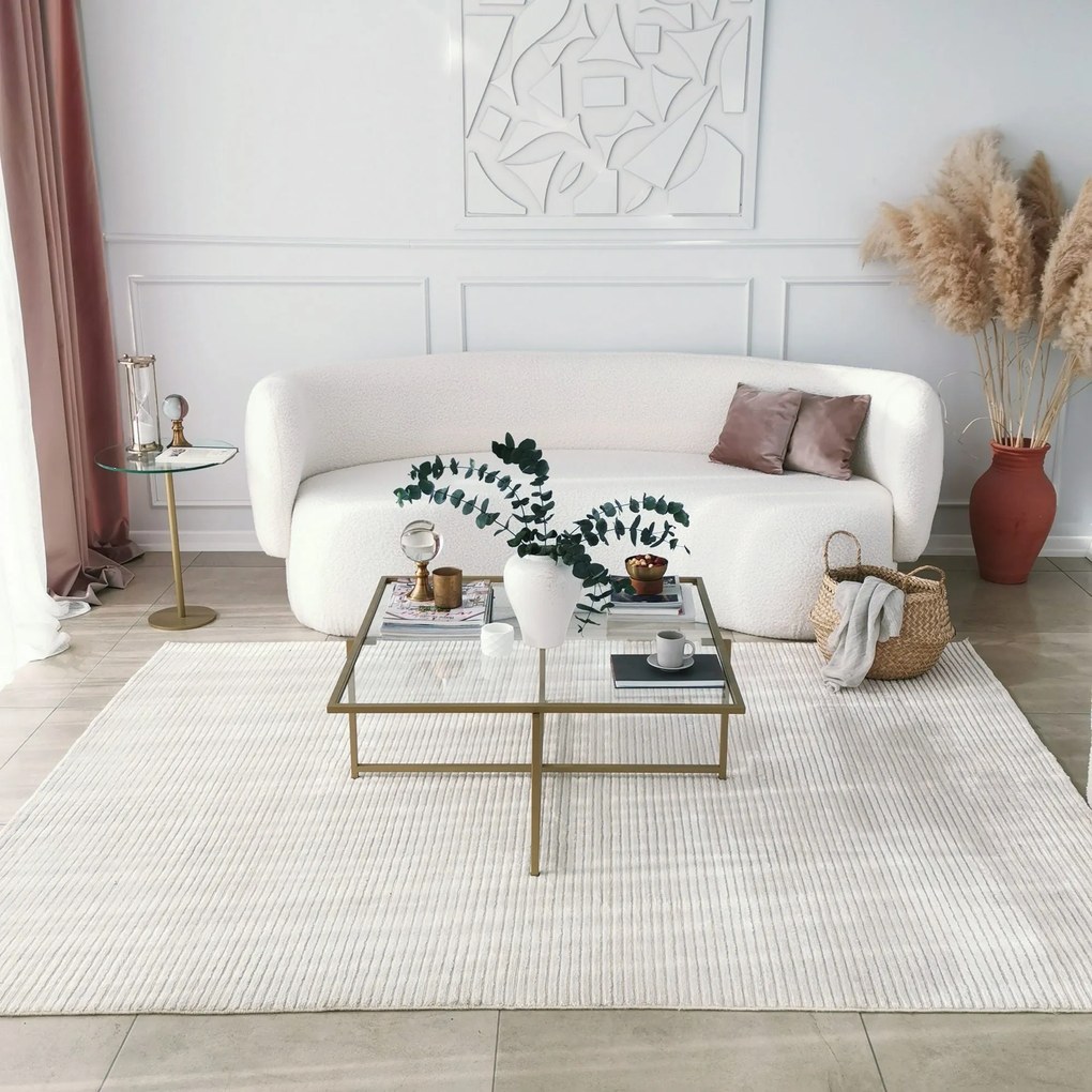 Mesa de Centro Sun S408 – Dourada – 85x35x85 cm