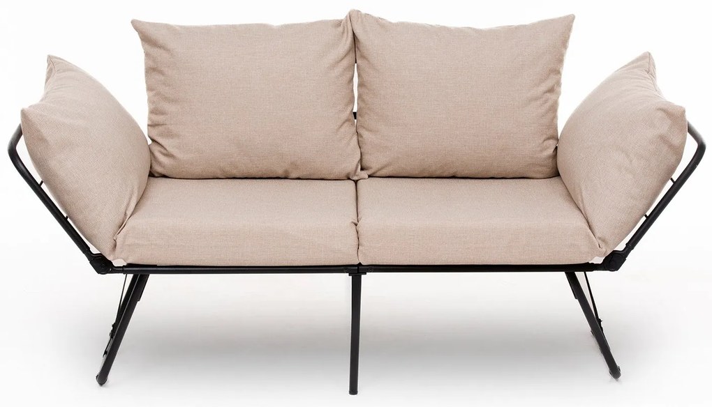 Sofá-Cama de 2 Lugares Viper – Creme – 150x78x60 cm