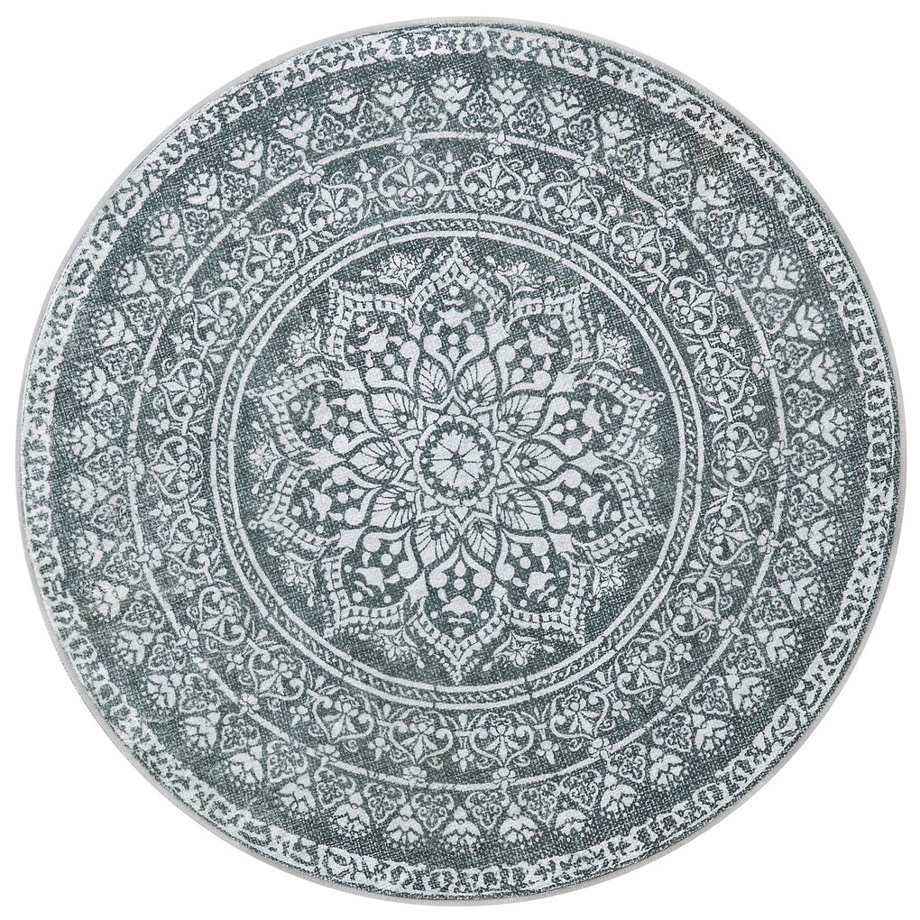Tapete redondo boho para sala | SONGMICS HOME | 160 x 160 x 1 cm | TAR052G02.