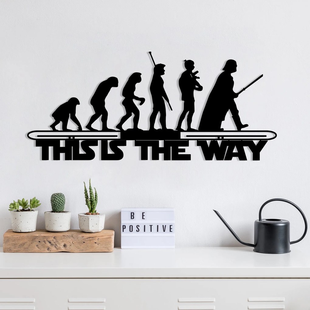 Acessório Decorativo de Parede Evrim – Preto – 69 x 30 cm
