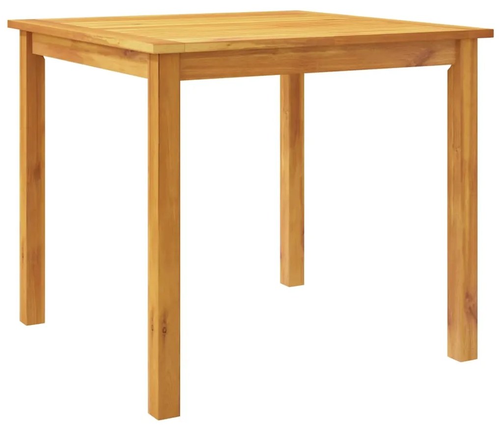 3 pcs conjunto de jantar para jardim madeira de acácia maciça