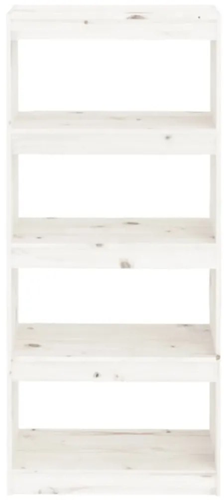 Estante/divisória 60x30x135,5 cm madeira de pinho maciça branco