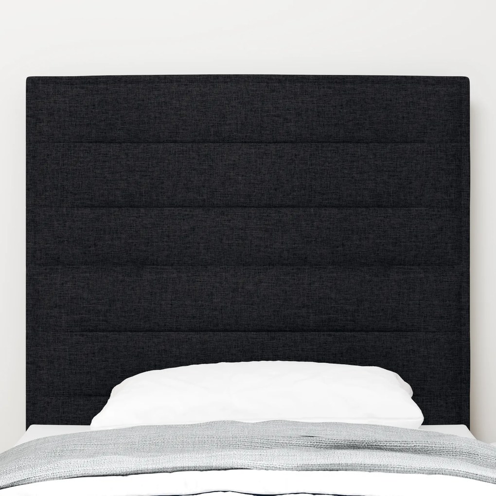 Cabeceira Design Linhas Preto 90 cm Tecido