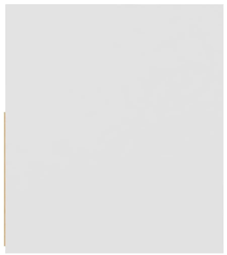 Móvel de TV com luzes LED 120x35x40 cm branco