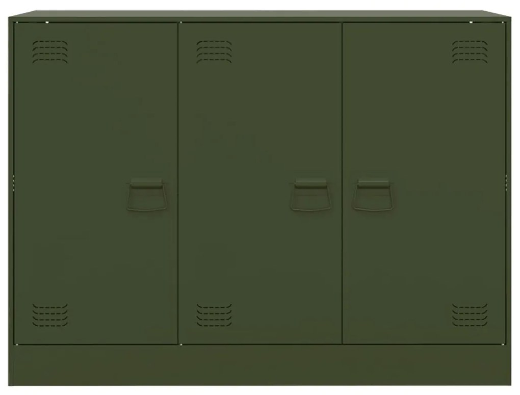 Aparador 99x39x73 cm aço verde azeitona