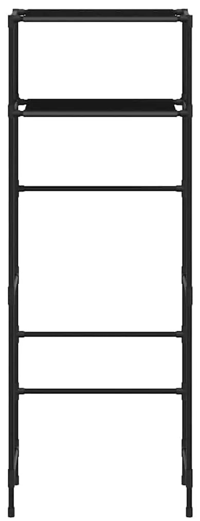 Estante arrumação p/ sanita 2 níveis 53,5x28x143 cm ferro preto