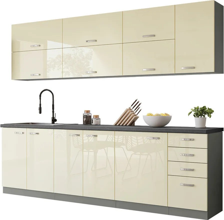 Conjunto de cozinha modular Multi Cream 123