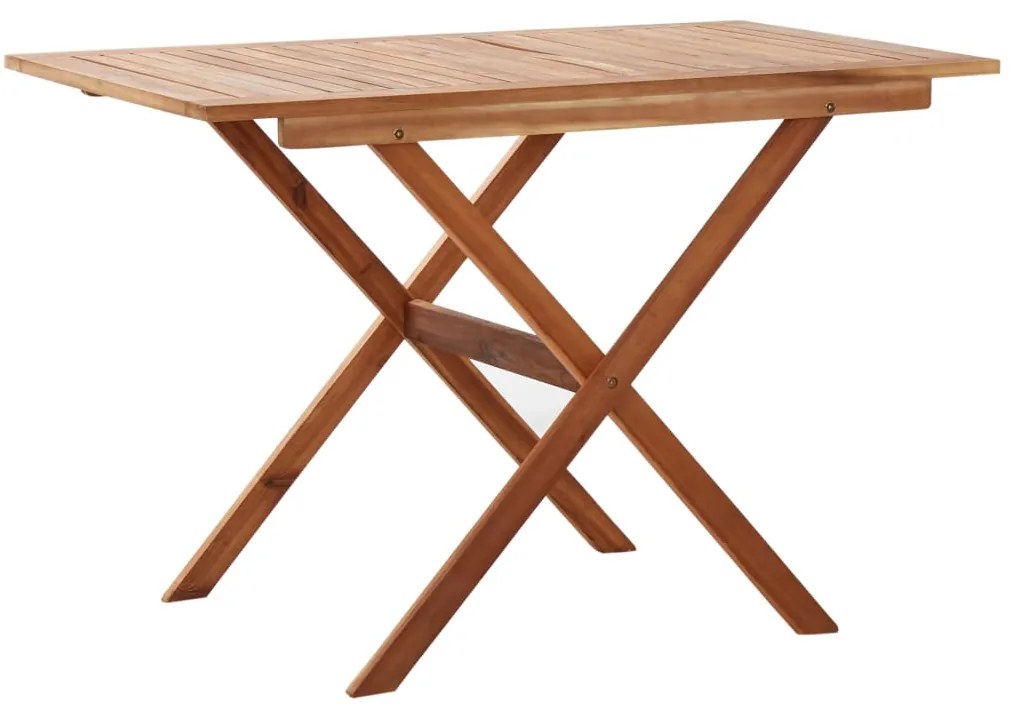 vidaXL Mesa de jardim 110x67x74 cm madeira de acácia maciça