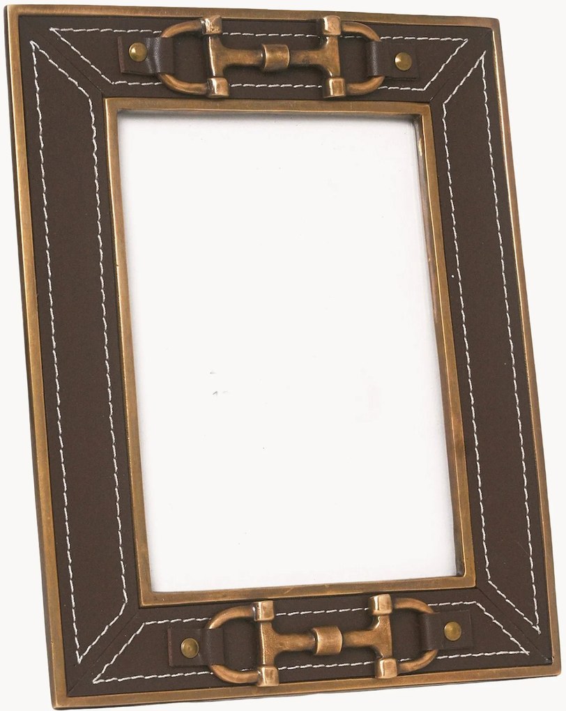Moldura para fotografia em pele Vintage