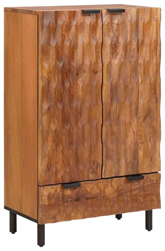 vidaXL Buffê com gaveta Acabamento em Acácia Marrom 60 x 33 x 100 cm