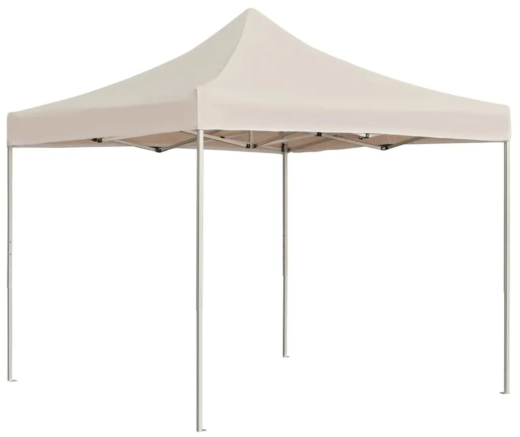 vidaXL Tenda dobrável profissional para festas alumínio 3x3m creme