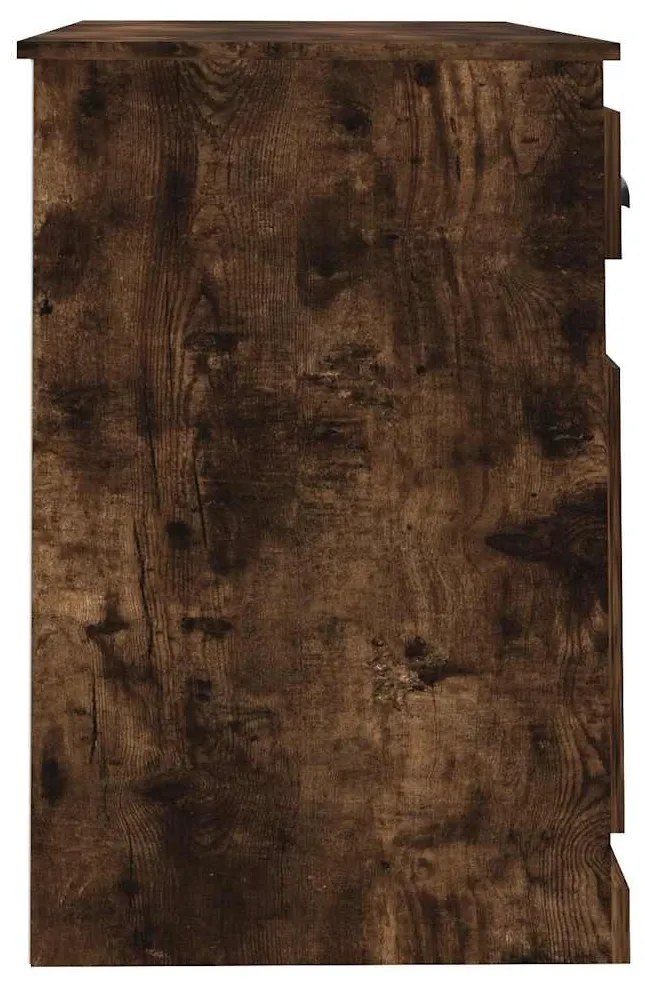 Secretária c/ gaveta 115x50x75 deriv. madeira carvalho fumado