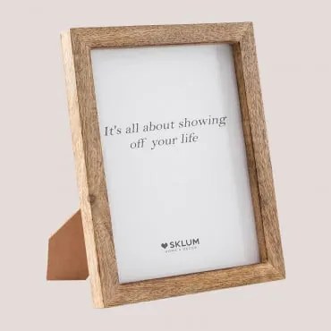 Moldura De Madeira De Manga Nerva Madeira De Manga & 20 X 25 Cm - Sklum