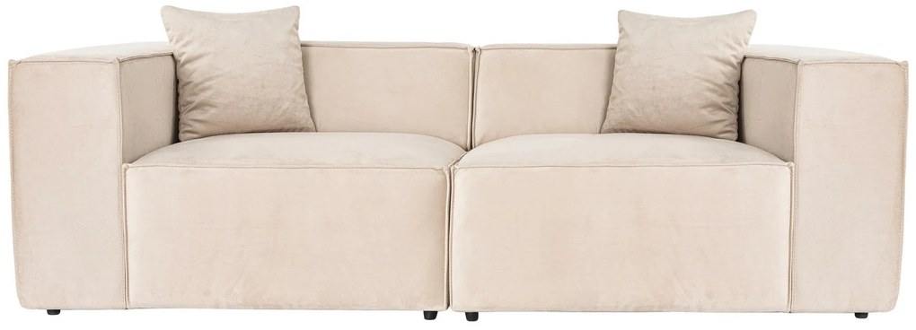 Sofá de 2 Lugares Lora – Creme – 220x108x65 cm