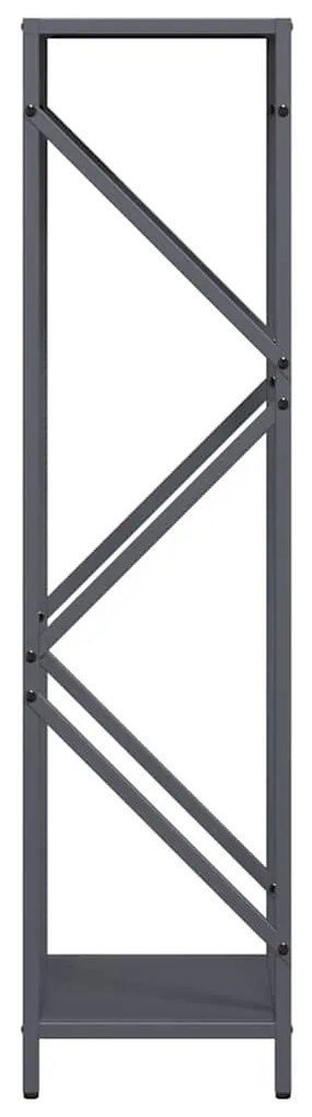 Suporte para lenha 34x25x100 cm aço laminado a frio antracite