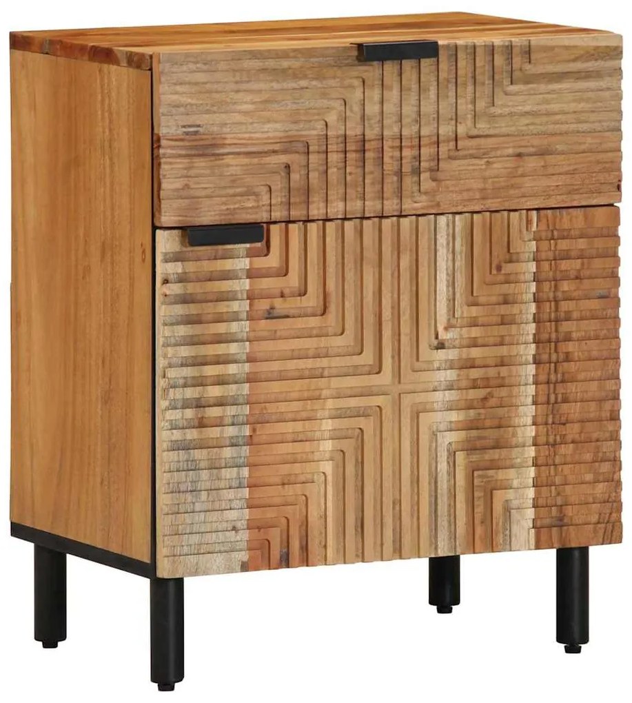 Mesa de Cabeceira vidaXL 50x33x60 cm Madeira de Acácia Sólida