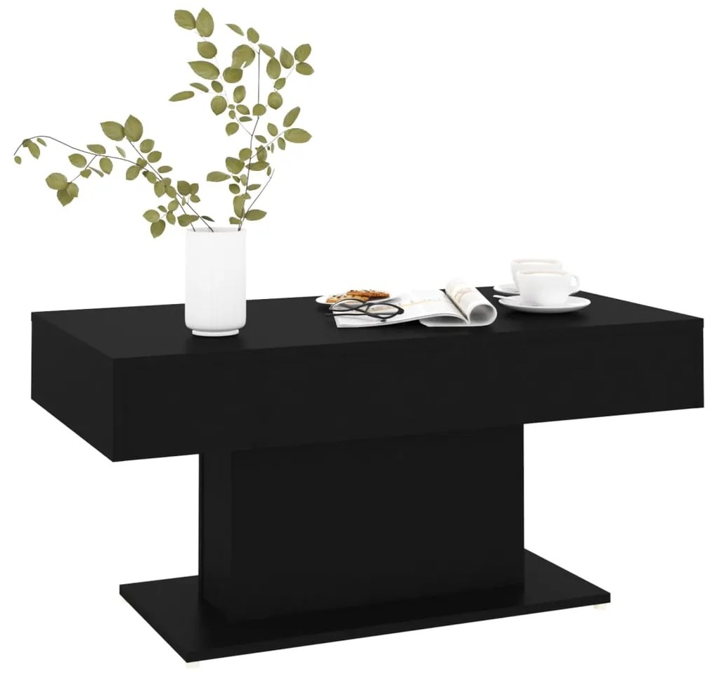 Mesa de centro 96x50x45 cm derivados de madeira preto