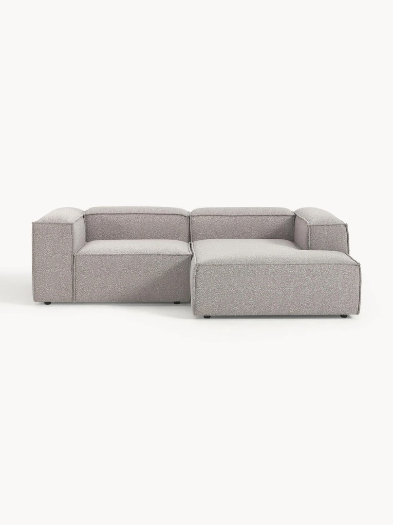 Sofá de canto modular em bouclé Lennon (3 lugares)