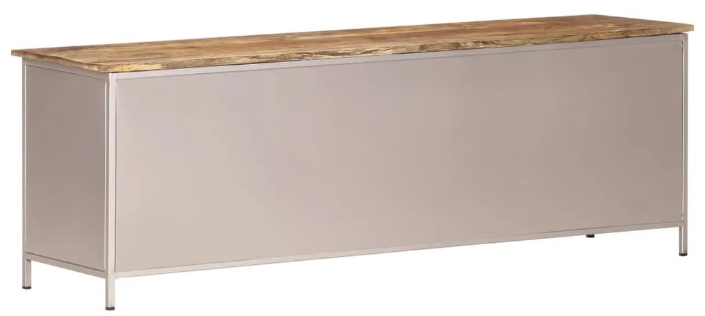 Móvel de TV 120x30x40 cm madeira de mangueira áspera
