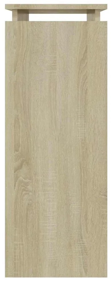 Mesa consola 80x30x80 cm derivados de madeira carvalho sonoma