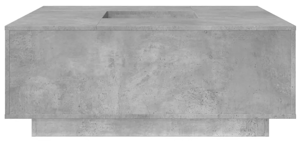 Mesa de centro 100x100x40 cm derivados madeira cinzento cimento