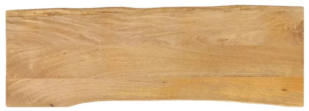 vidaXL Tampo de mesa c/ borda viva 140x40x3,8 cm mangueira maciça
