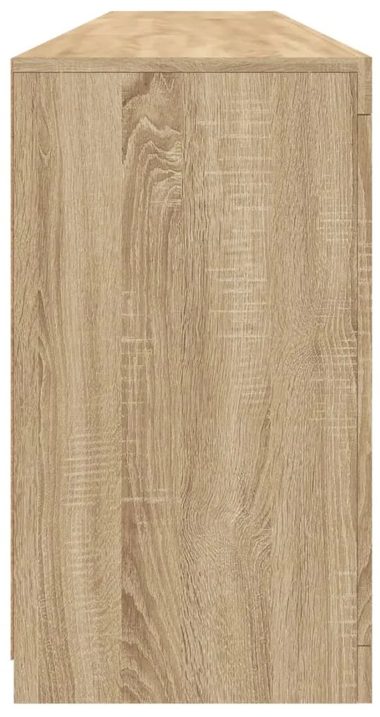 Aparador com luzes LED 202x37x67 cm carvalho sonoma