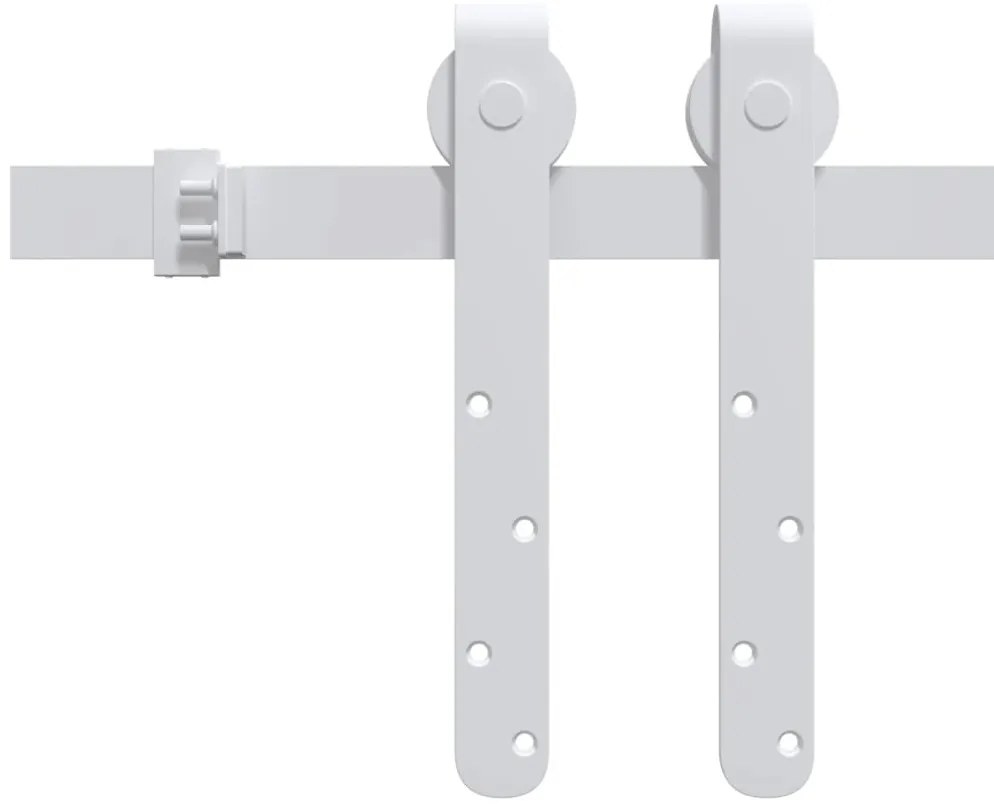 Mini kit para armário deslizante aço carbono 152 cm branco