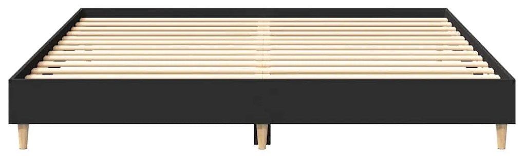 Estrutura de cama sem colchão 160x200 cm preto
