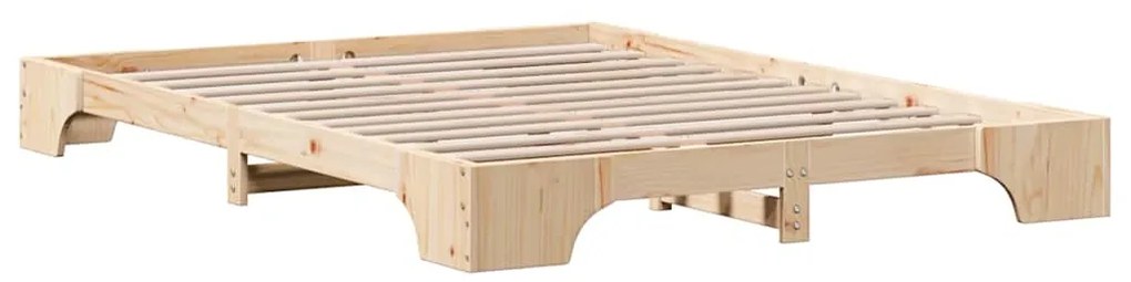 Cama de 160x200 cm em Madeira de Pinho Sólido