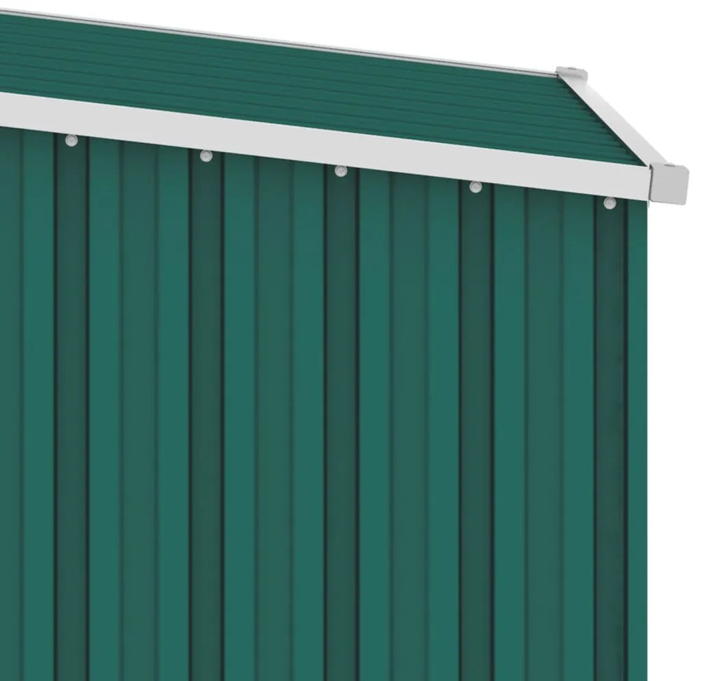 Abrigo de jardim 87x98x159 cm aço galvanizado verde