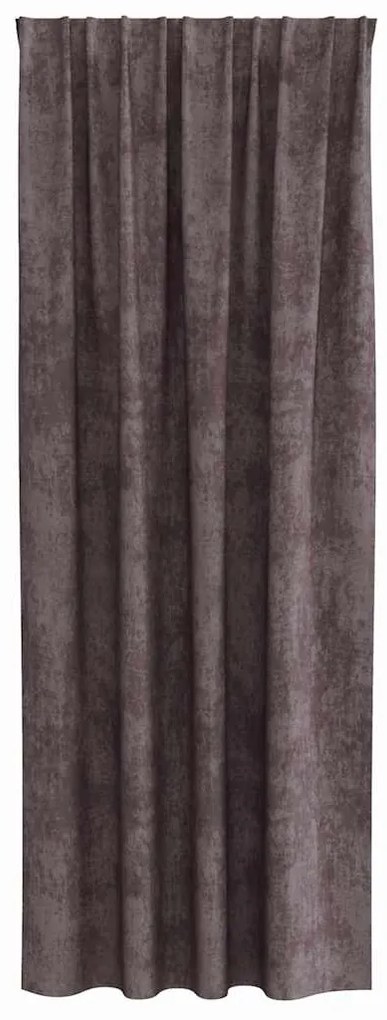 Cortina de Veludo 2 peças com Ilhós Castanho 260 x 140 cm