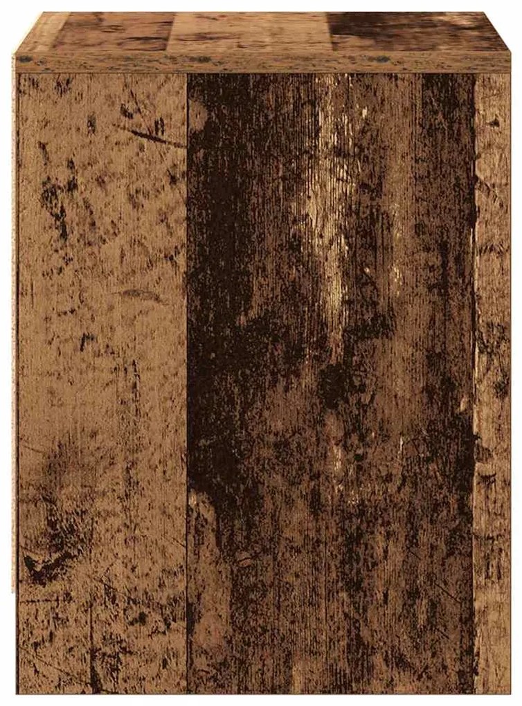 Armário de Cabeceira Madeira Envelhecida 45x34x44.5 cm Madeira Engenhe