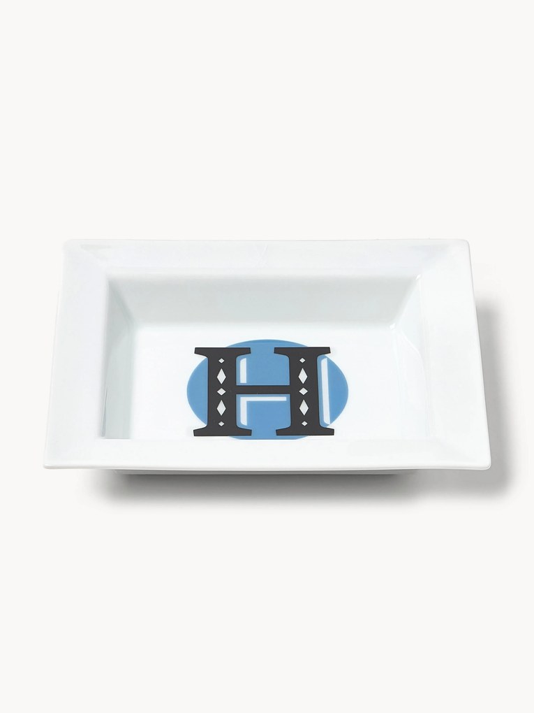 Westwing Collection x MEISSEN, Vide-Poche com motivo decorativo artesanal Initials