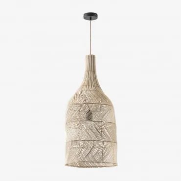 Lâmpada De Teto Embid Natural - Preto & ↑75 Cm Embid - Sklum