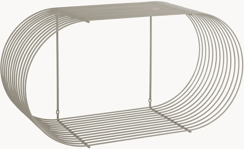 Estante em metal Curva, L 61 cm