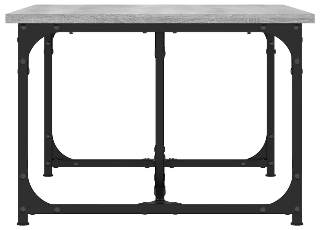 Mesa de centro 90x50x35 cm derivados madeira cinzento sonoma