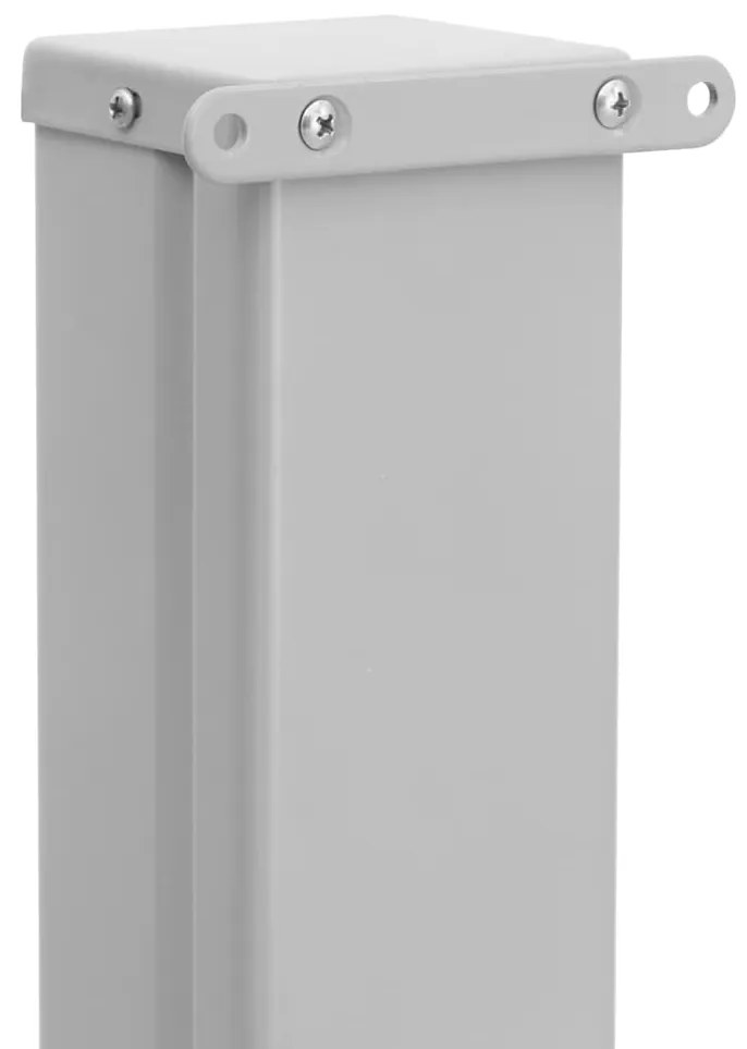 Toldo lateral retrátil para pátio 140x600 cm vermelho