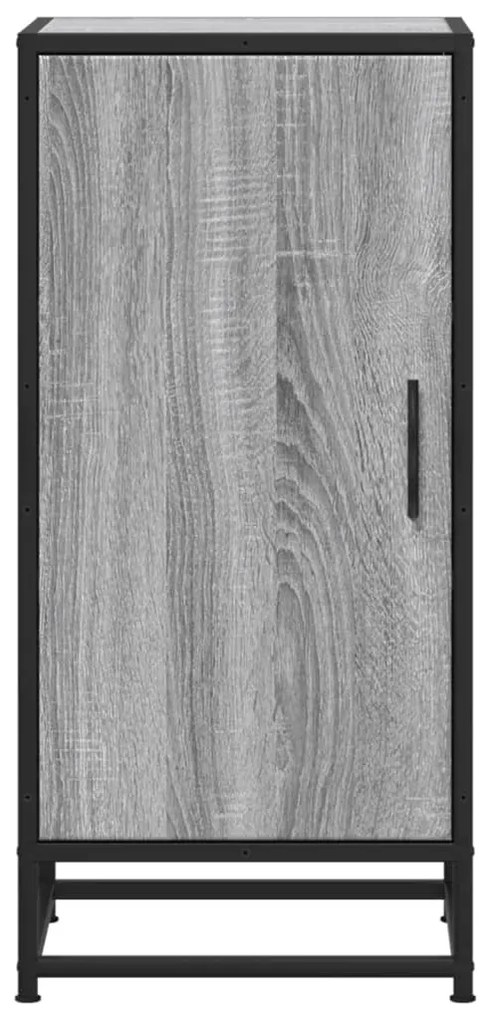 Aparador 35,5x35x76 cm deriv. de madeira/metal cinzento sonoma