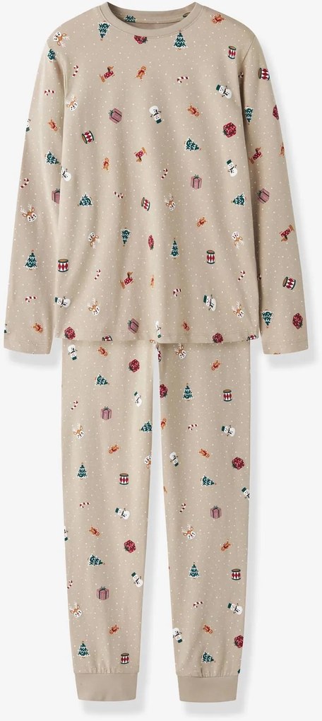 Pijama de Natal name it criança bege-areia