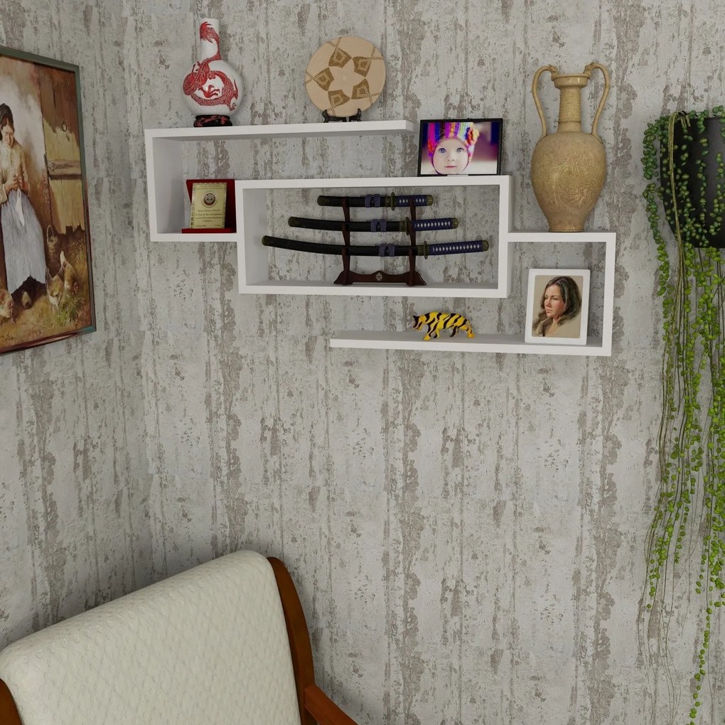 Prateleira Janison – Branco – 103x48x14,5 cm | Tribo Home