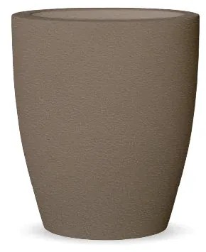 Vaso de flores colorido redondo Polietileno CASA, JARDIM, RESTAURANTE, BAR VIOLETA 55 (ø55x60 cm) - Taupe
