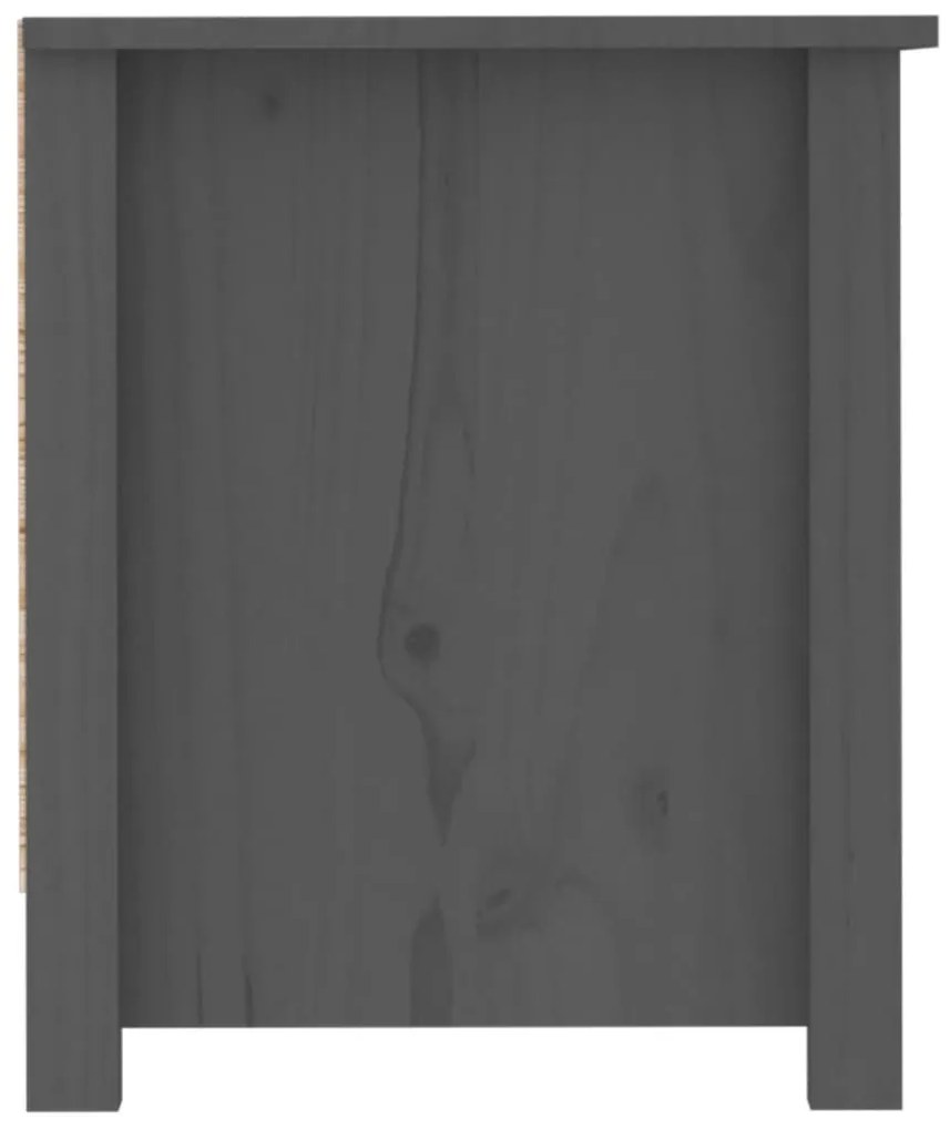 Sapateira 110x38x45,5 cm pinho maciço cinzento